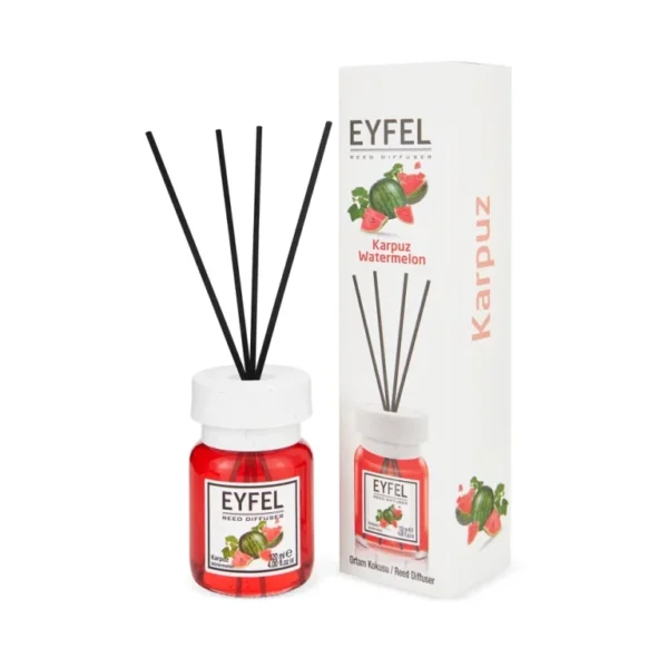 Odorizant camera EYFEL cu betisoare - Pepene Rosu - 120ml