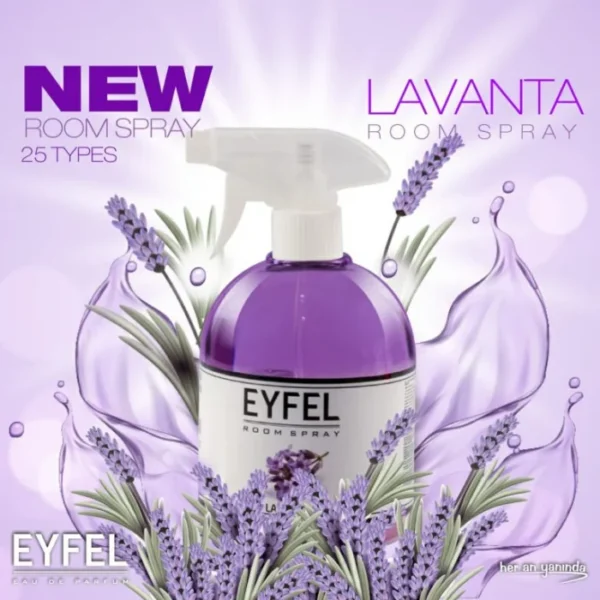 Eyfel - Spray odorizant de cameră - Lavanda - 500ml