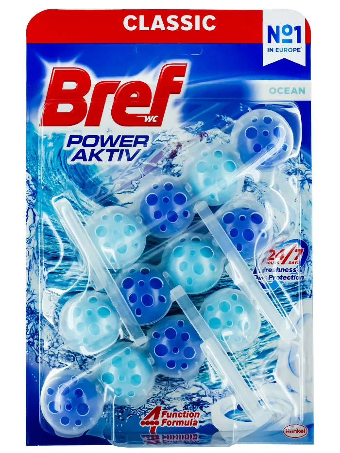 BREF Odorizant WC - 3*50g - Power Aktiv - Ocean