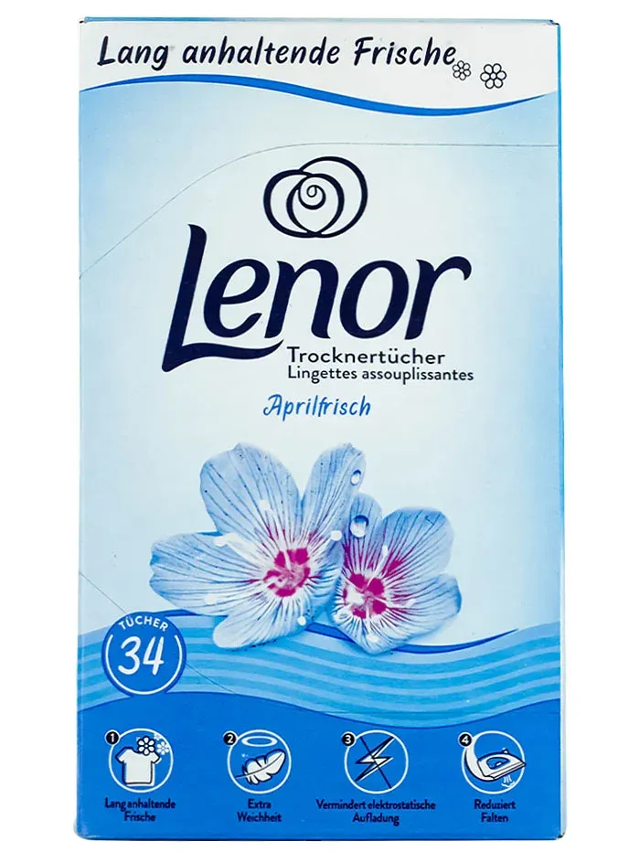 Lenor - Servetele parfumate pentru dulap/uscator (34foi)