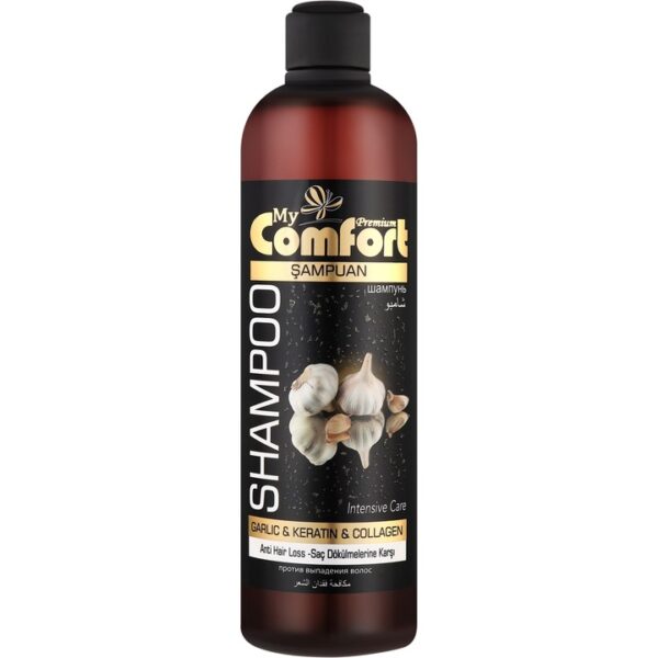 Sampon de par My Comfort „Usturoi, Keratina si Colagen” 600 ml